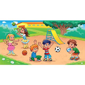 Çocuk Parkı Duvar Duvar Kağıdı Baskı - Dkm377005