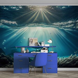 Denizaltı Balık Manzaralı Duvar Kağıdı - Dkm837069