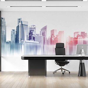 Bina Çizimi Temalı Duvar Kağıdı Baskı - Dkm138097 425x300 cm
