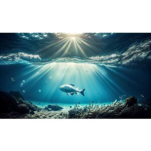 Denizaltı Balık Manzaralı Duvar Kağıdı - Dkm837048