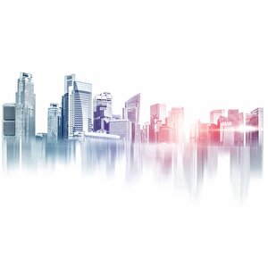 Bina Çizimi Temalı Duvar Kağıdı Baskı - Dkm138038