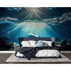 Denizaltı Balık Manzaralı Duvar Kağıdı - Dkm837031 350x240 cm