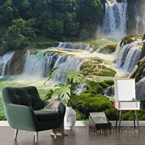Doğa Ve Şelale Manzaralı Duvar Kağıdı - Dkm584045
