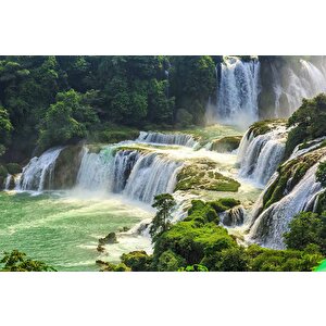 Doğa Ve Şelale Manzaralı Duvar Kağıdı - Dkm584045