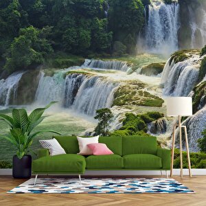 Doğa Ve Şelale Manzaralı Duvar Kağıdı - Dkm584069 250x280 cm