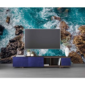 Deniz Kayalık Manzaralı Duvar Kağıdı Baskı - Dkm231015 475x200 cm