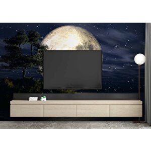 Ay Ve Gece Manzarası Duvar Kağıdı - Dkm465031 350x240 cm