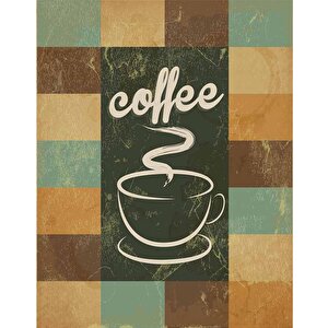 Kahve Temalı Ve Yazılı Cafe Duvar Kağıdı Baskı - Dkm151067
