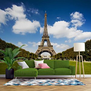 Paris Eyfel Kulesi Duvar Kağıdı - Dkm442002 100x200 cm
