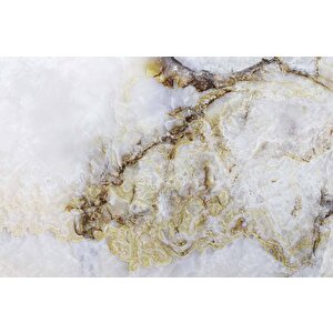 3 Boyutlu Beyaz Mermer Görünümlü Duvar Kağıdı - Dkm639113