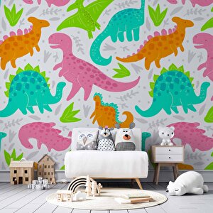 Dinazor Desenli Oyun Odası Duvar Kağıdı Baskı - Dkm200118 425x315 cm