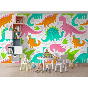 Dinazor Desenli Oyun Odası Duvar Kağıdı Baskı - Dkm200118