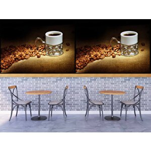 Fincanda Kahve Cafe Duvar Kağıdı Baskı - Dkb280076