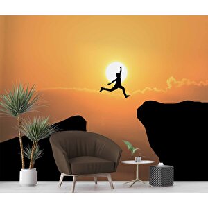 Dağ Ve Günbatımı Manzaralı Duvar Kağıdı - Dkm856070