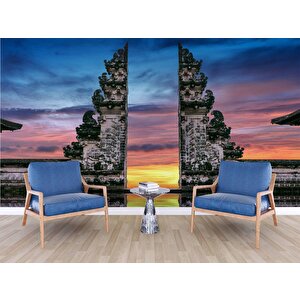 Gün Batımı Endonezya Bali Manzaralı Duvar Kağıdı - Dkm919042