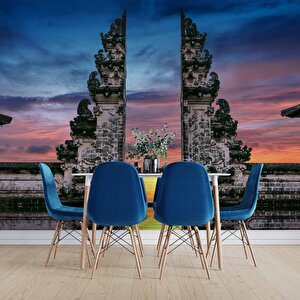 Gün Batımı Endonezya Bali Manzaralı Duvar Kağıdı - Dkm919027
