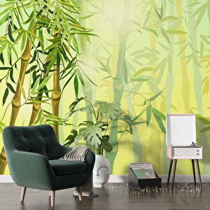 Bambu Ağaç Orman Temalı Duvar Kağıdı - Dkm691076