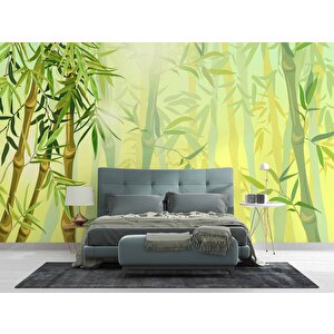 Bambu Ağaç Orman Temalı Duvar Kağıdı - Dkm691030 325x240 cm