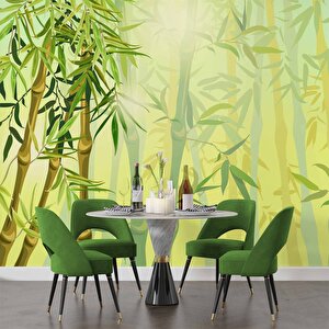 Bambu Ağaç Orman Temalı Duvar Kağıdı - Dkm691127