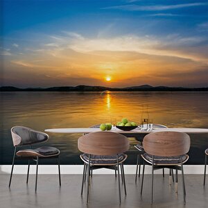 Denizde Gündoğumu Manzaralı Duvar Kağıdı Baskı - Dkm232025