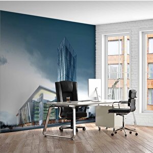 Mimari Yapı Gayrimenkul Emlak Ve Gayrimenkul Duvar Kağıdı Baskı - Dkm340060 550x260 cm