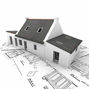 Bina Çizim Emlak Ve Gayrimenkul Duvar Kağıdı Baskı - Dkm310111