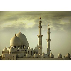 Seyh Zayid Camii Manzarası Duvar Kağıdı - Dkm456124