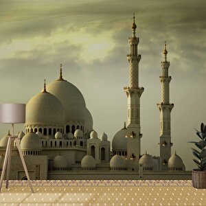 Seyh Zayid Camii Manzarası Duvar Kağıdı - Dkm456125 700x315 cm