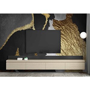 3 Boyutlu Siyah Beyaz Ve Altın Desenli Duvar Kağıdı - Dkm726058