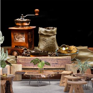 Cafe Duvar Kağıdı Baskı - Dkm293020 700x200 cm