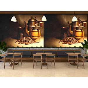 Cafe Duvar Kağıdı Baskı - Dkm292104 700x300 cm