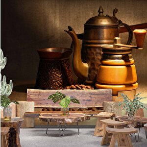 Cafe Duvar Kağıdı Baskı - Dkm292101 525x300 cm
