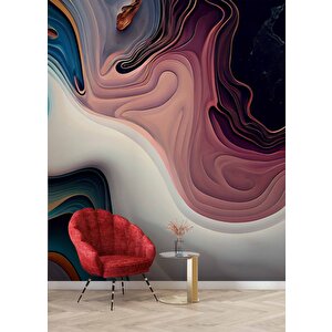 Karışık Boya Desenli Duvar Kağıdı Baskı - Dkm106001