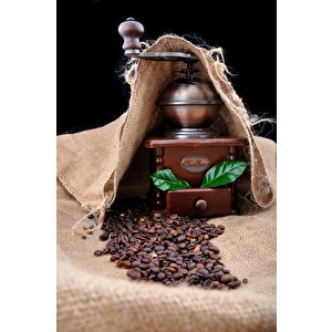 Kahve Öğütme Makinesi Cafe Duvar Kağıdı Baskı - Dkm297097