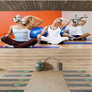 Yoga-fitness Salonu Duvar Kağıdı - Dkm353052 350x260 cm