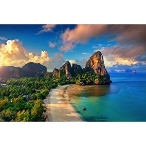 Dağ Ve Deniz Manzaralı Duvar Kağıdı - Dkm996015