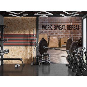Spor Odası Duvar Kağıdı Baskı - Dkm210094