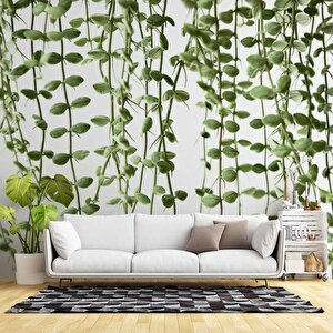 Aşağıya Sarkan Sarmaşık Temalı Duvar Kağıdı - Dkm571118 425x315 cm