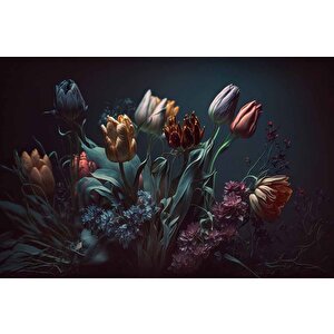 Karanlık Çiçek Temalı Duvar Kağıtları - Dkm596017