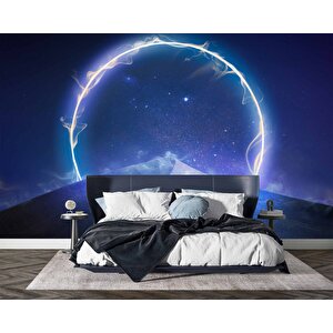 Neol Halka Temalı Duvar Kağıdı Baskı - Dkm558073 350x280 cm