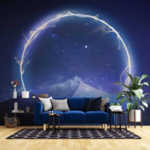 Neol Halka Temalı Duvar Kağıdı Baskı - Dkm558045 150x260 cm