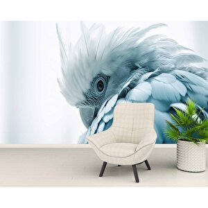 Mavi Papağan Temalı Duvar Kağıdı - Dkm997103