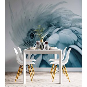 Mavi Papağan Temalı Duvar Kağıdı - Dkm997107