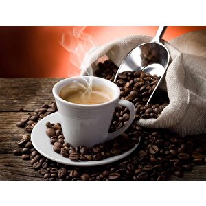 Çuvalda Kahve Cafe Duvar Kağıdı Baskı - Dkm303028