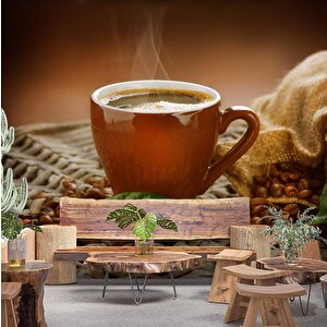 Fincanda Kahve Duvar Kağıdı Baskı - Dkm294057 475x260 cm