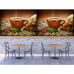 Fincanda Kahve Duvar Kağıdı Baskı - Dkm294049