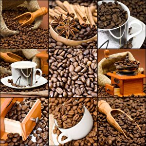 Kahve Çekirdeği Cafe Duvar Kağıdı Baskı - Dkb282100