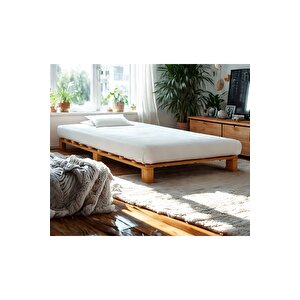 Ahşap Platform Karyola Cevi̇z Renk 100x200 Cm