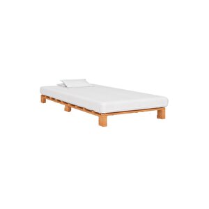 Ahşap Platform Karyola Cevi̇z Renk 100x200 Cm