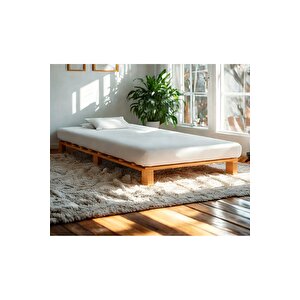 Ahşap Platform Karyola Cevi̇z Renk 100x200 Cm